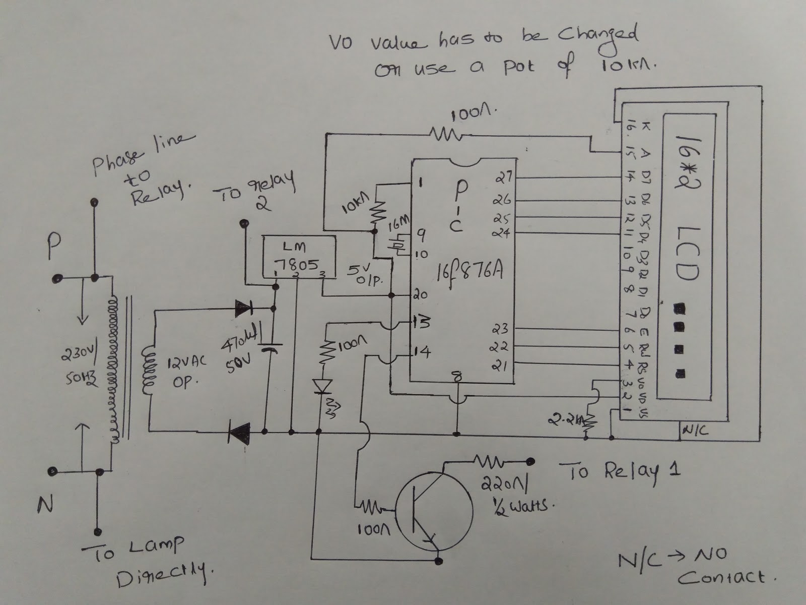 Schematic Circuit Diagram For Egg Incubator