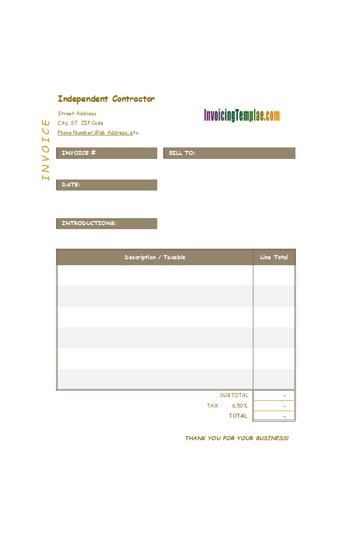 Independent Consultant Invoice Template Invoice Template Independent Consultant Invoice Template Invoice Template