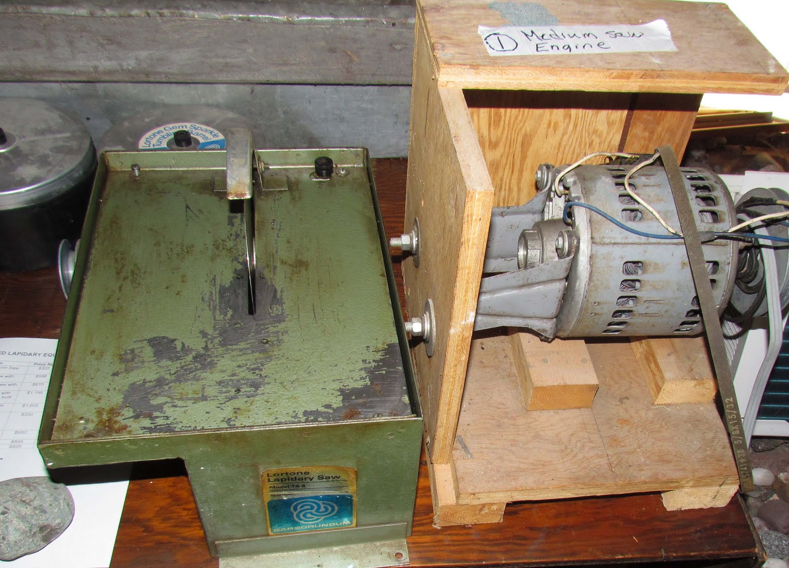 The Agatelady Adventures and Events Agates, Used Lapidary Equipment