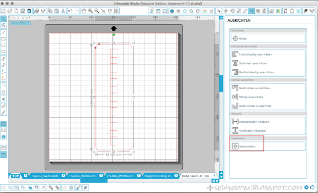 Tinis Plotter Tutorials - Folge 12 - Webbandleiter