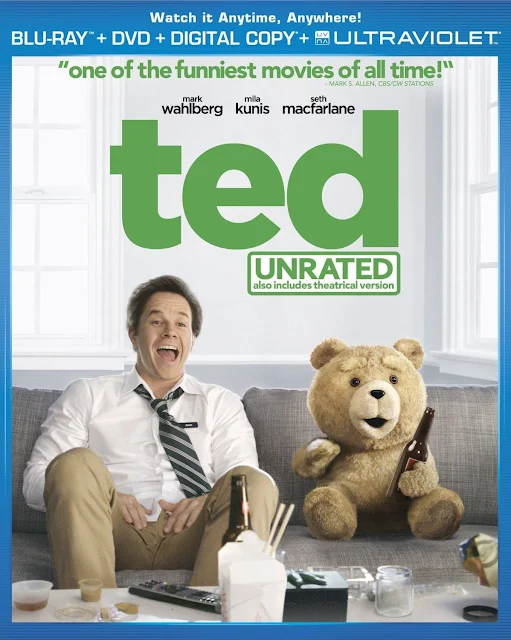 Mark Wahlberg,  Latest Movie, TED, Blu-ray, DVD, cover, image, front