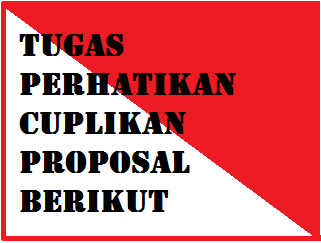 Tugas Perhatikan Cuplikan Proposal Berikut Operator Sekolah