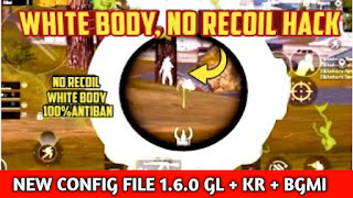 No grass no recoil white body config file 1.6.0 new update | Black Sky