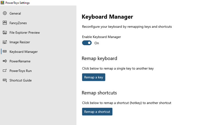 Cómo usar Keyboard Manager y Application Launcher PowerToys
