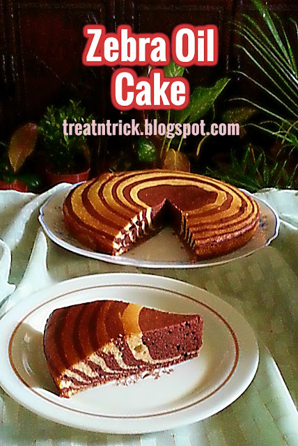 Zebra Oil Cake Recipe @ treatntrick.blogspot.com