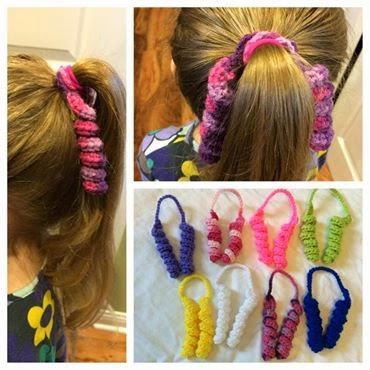 Crocheted hair accessories