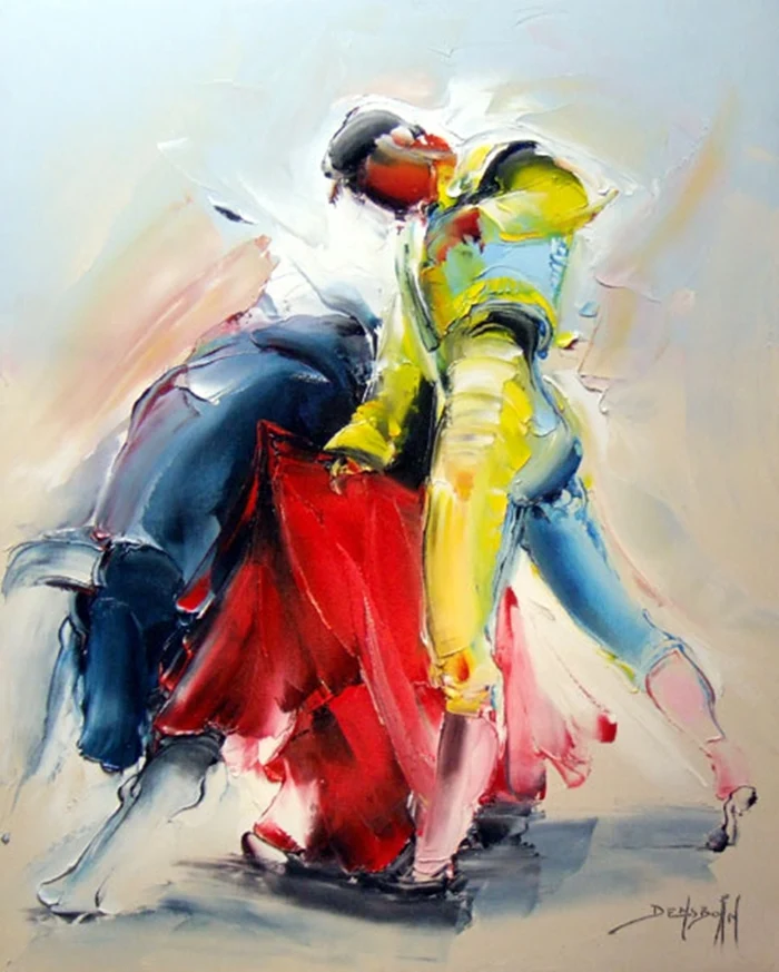 Daniel Densborn 1946 | French Abstract Knife painter