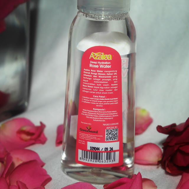 azalea deep hydration rose water