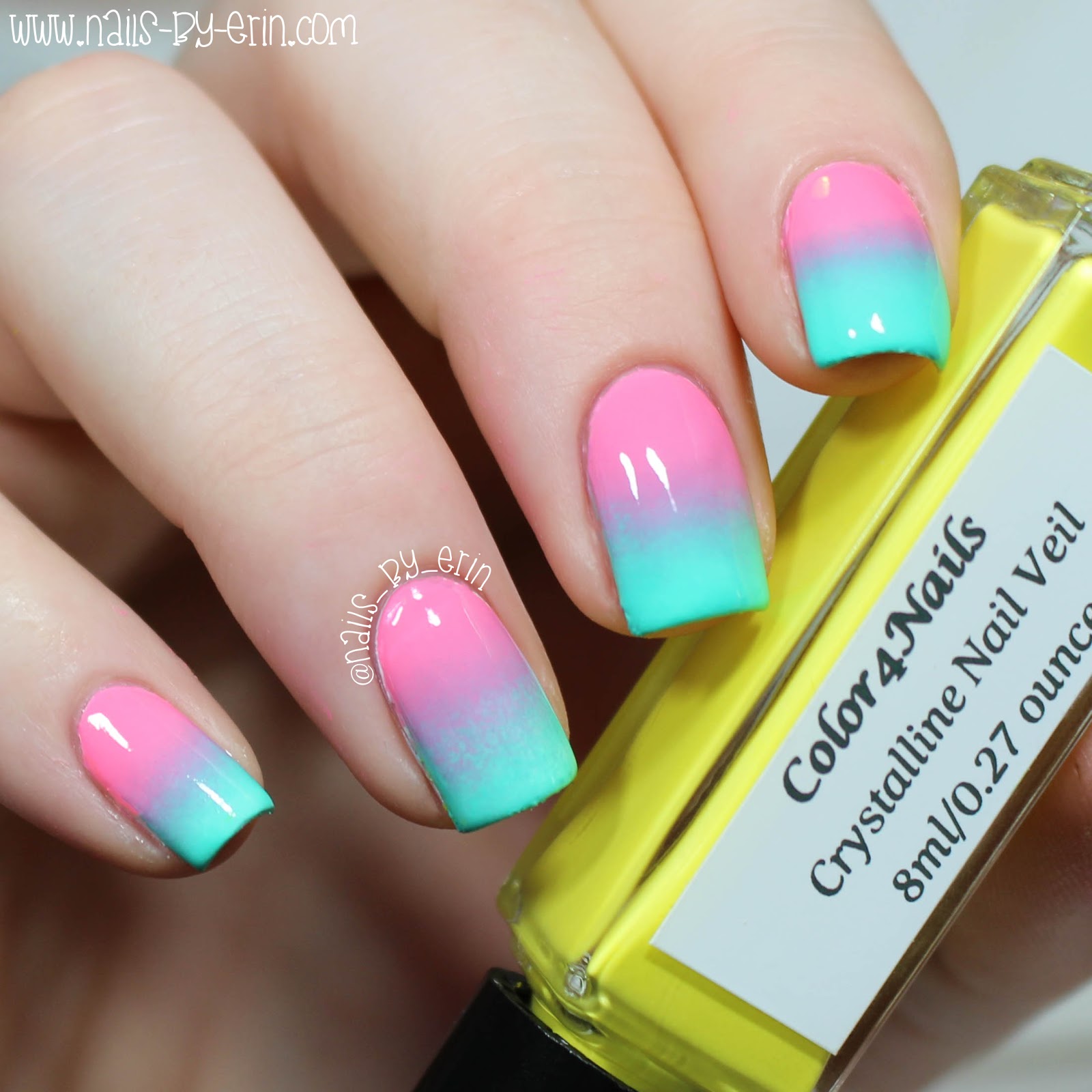 NailsByErin: Bright Gradient Nails | Color4Nails Crystalline Nail Veil ...