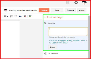 Add proper labels to your blog posts Add proper labels to your blog posts