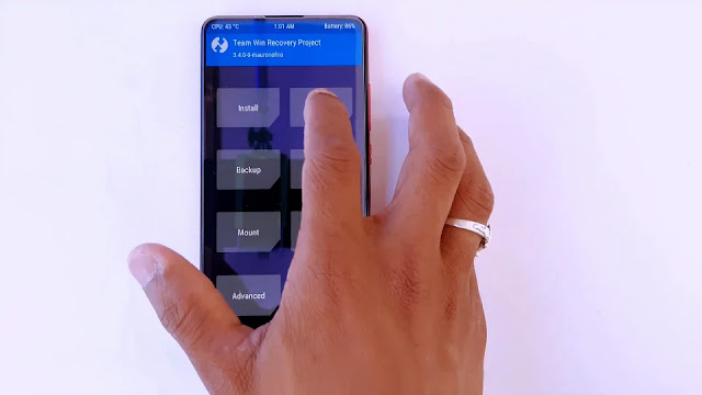 click on wipe in twrp recovery click on wipe in twrp
