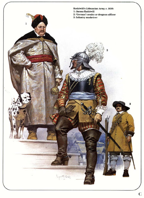 Воины Великого княжества Литовского и гетман Януш Радзивилл Источник: Brzezinski R. Polish Armies 1569–1696 (2)