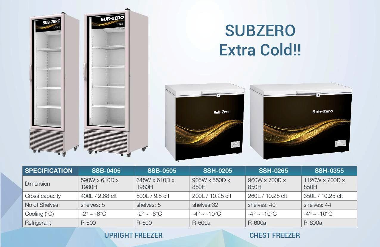 SANDEN SUBZERO CHEST FREEZER