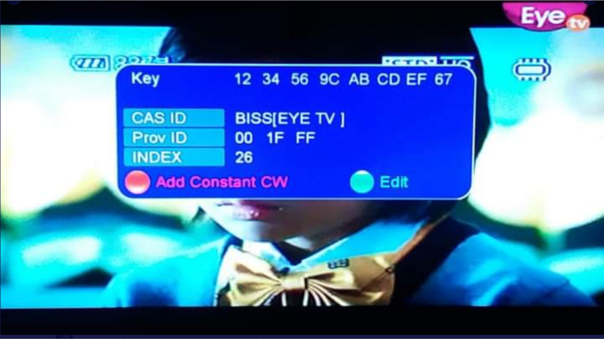 Latest Biss key of Paksat1R 38.0E (EYE TV, MCPCFEED, PTV K LAT) Biss Key