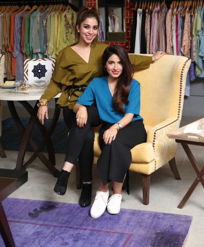 Beauty With Brains: Hot Pakistani Designers Sania Ali & Alyzeh Rahim Shirazi From â€œThe Exhibitâ€ Concept Store In Lahore