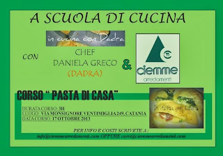 partono i miei nuovi corsi di cucina (solo salato) presso la ciemme a catania! 