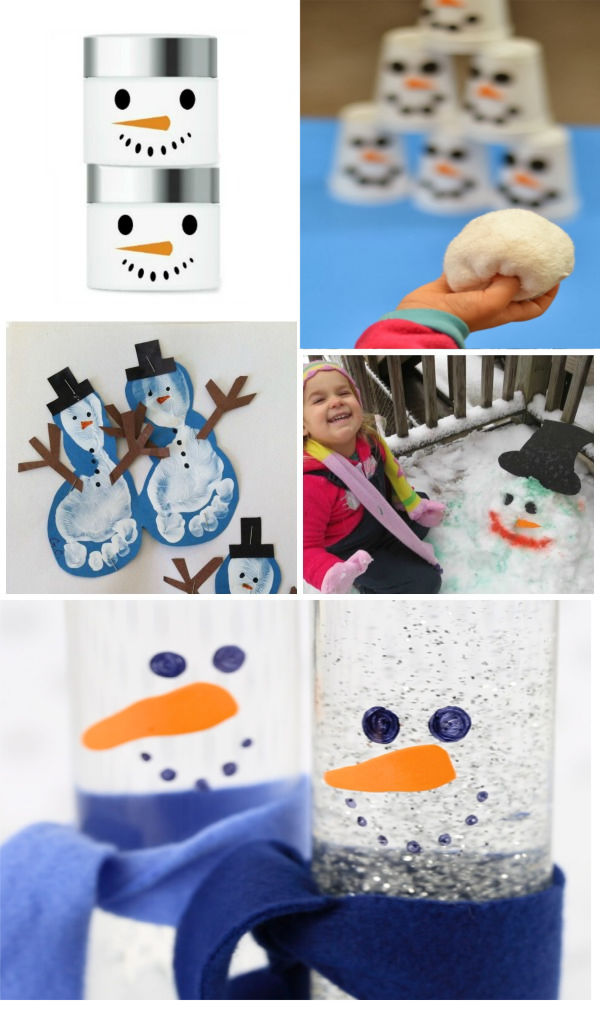 60+ snowman crafts for kids to make this winter #wintercraftsforkids #snowmancrafts #growingajeweledrose #activitiesforkids #snowman