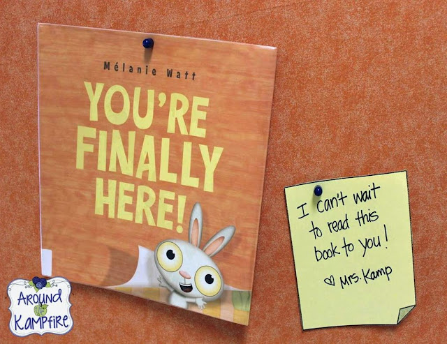 You're Finally Here! by Melanie Watt~Book activities for the first week of school.