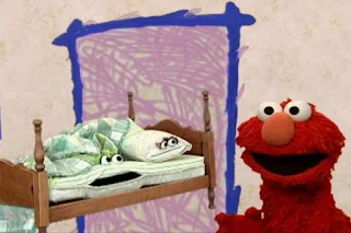 A bed and pillow wants to interview Elmo about sleep. Sesame Street Elmo's World Sleep Interview