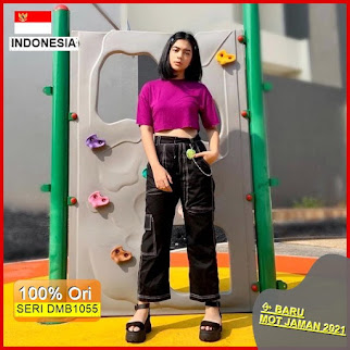 DMB1055 FASHION BAWAHAN 1KG MUAT 4PCS CARGO PANTS CHINO PREMIUM CELANA PANJANG LIST HITS OOTD FASHION WANITA SELEBGRAM BARU 2021
