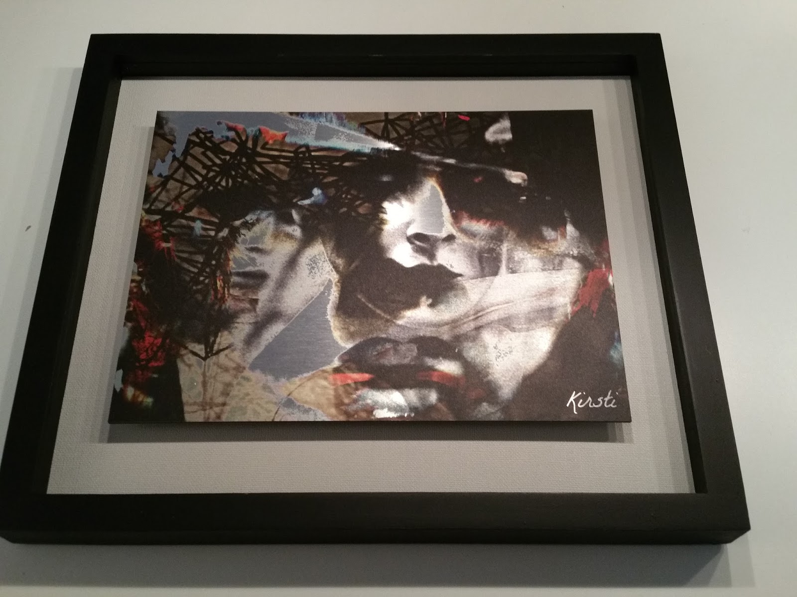 Kirsti's Kunst Ingelijst aluminium werk