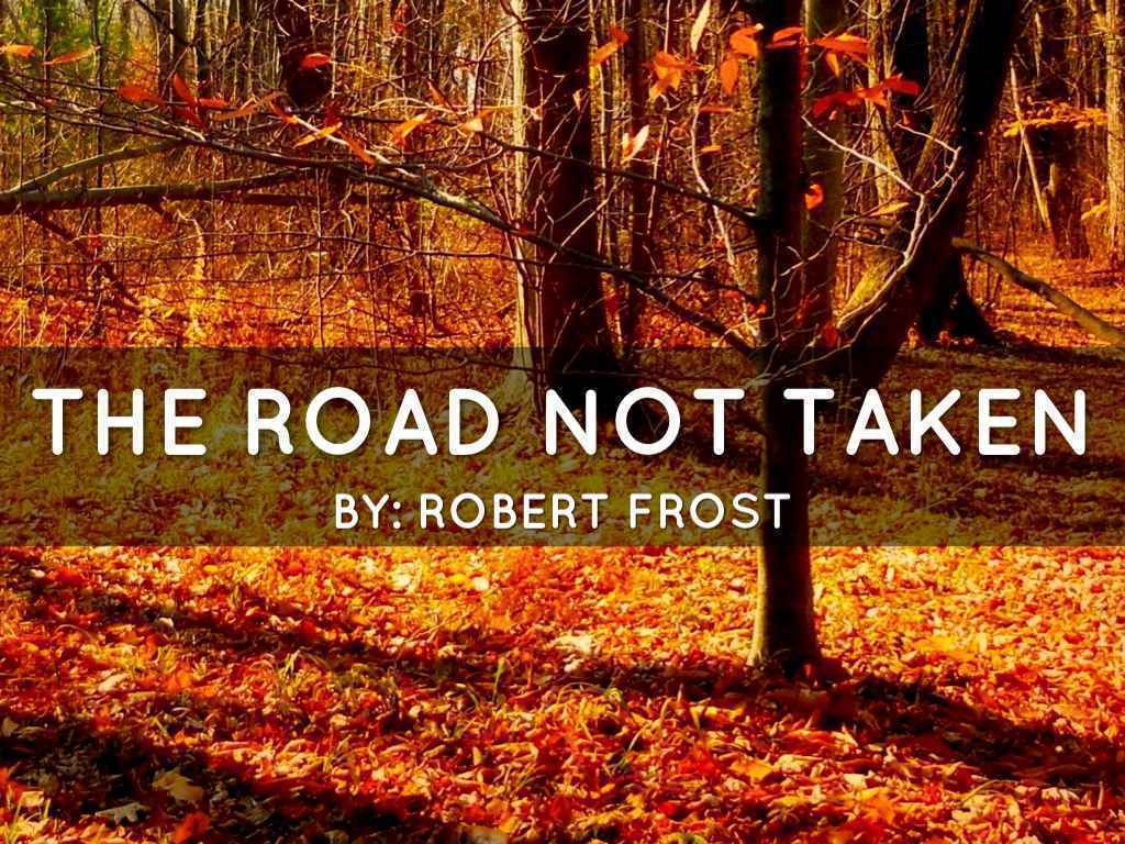 the road not taken assignment pdf