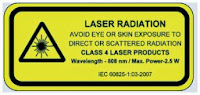 Этикетка Laser Radiation