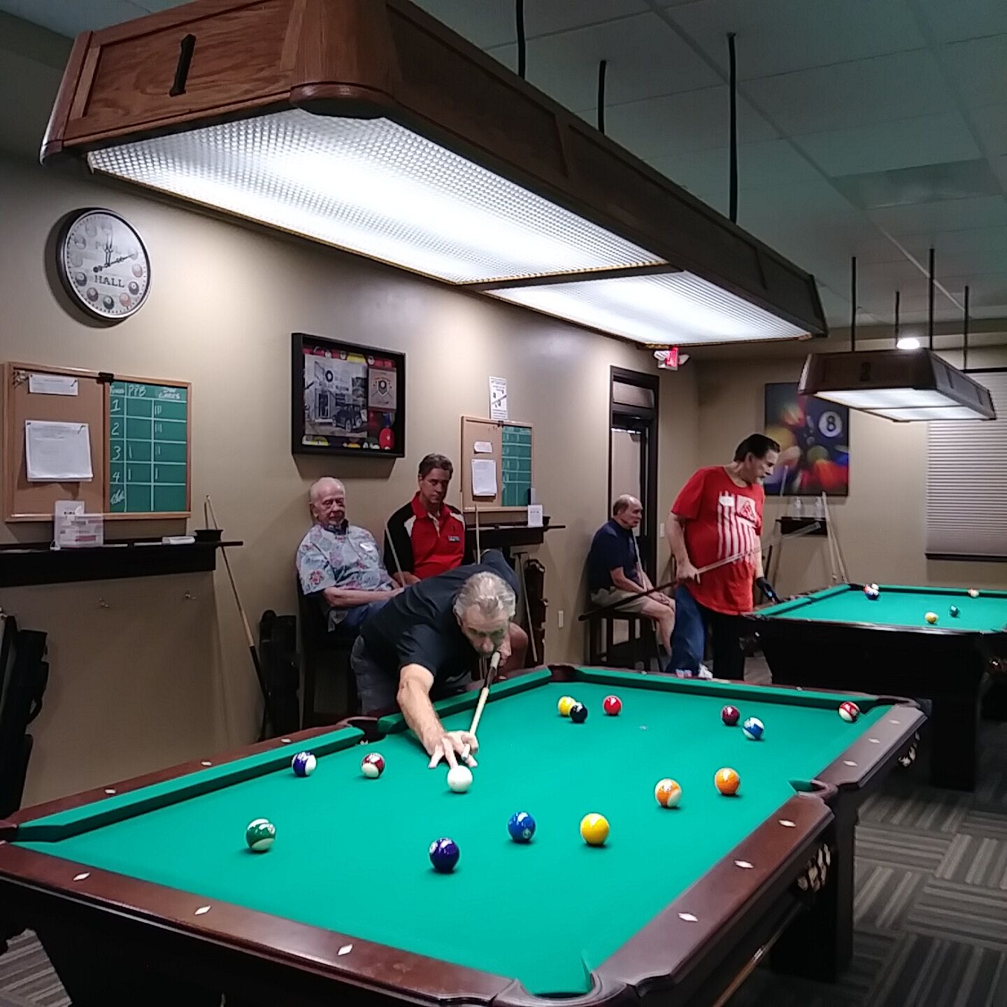 Pool Players of The Brooke vs Iron Oaks Breakers Pool League from Sun Lakes