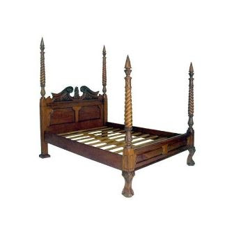 antique furniture indonesia,french furniture indonesia,manufacture exporter antique bedroom canopy reproduction furniture,ANTQUE-BED 106