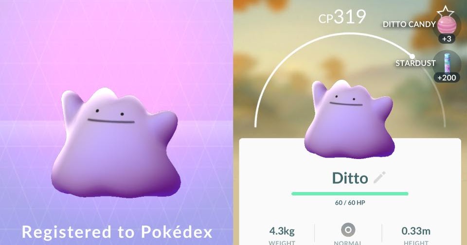 You Can Finally Catch Ditto in Pokemon Go