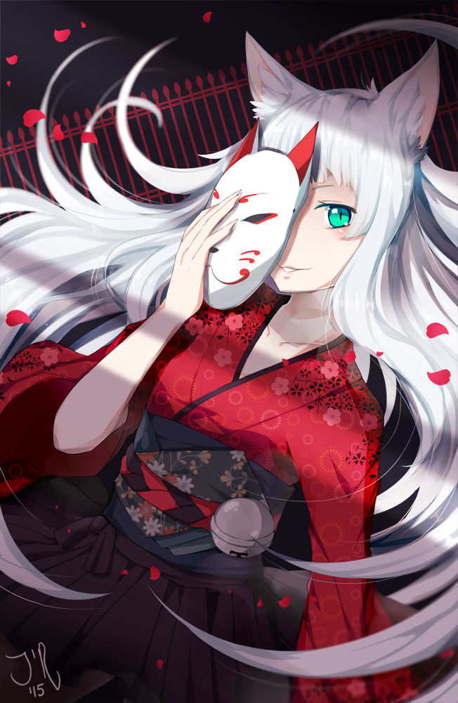 Fox mask anime girls Animoe