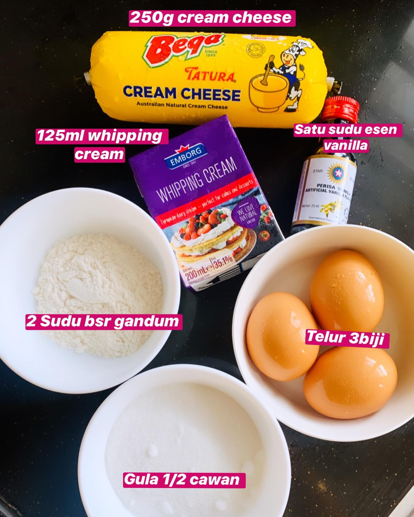 Resepi Dan Cara Buat Burnt Cheesecake. Mudah Je Katanya!