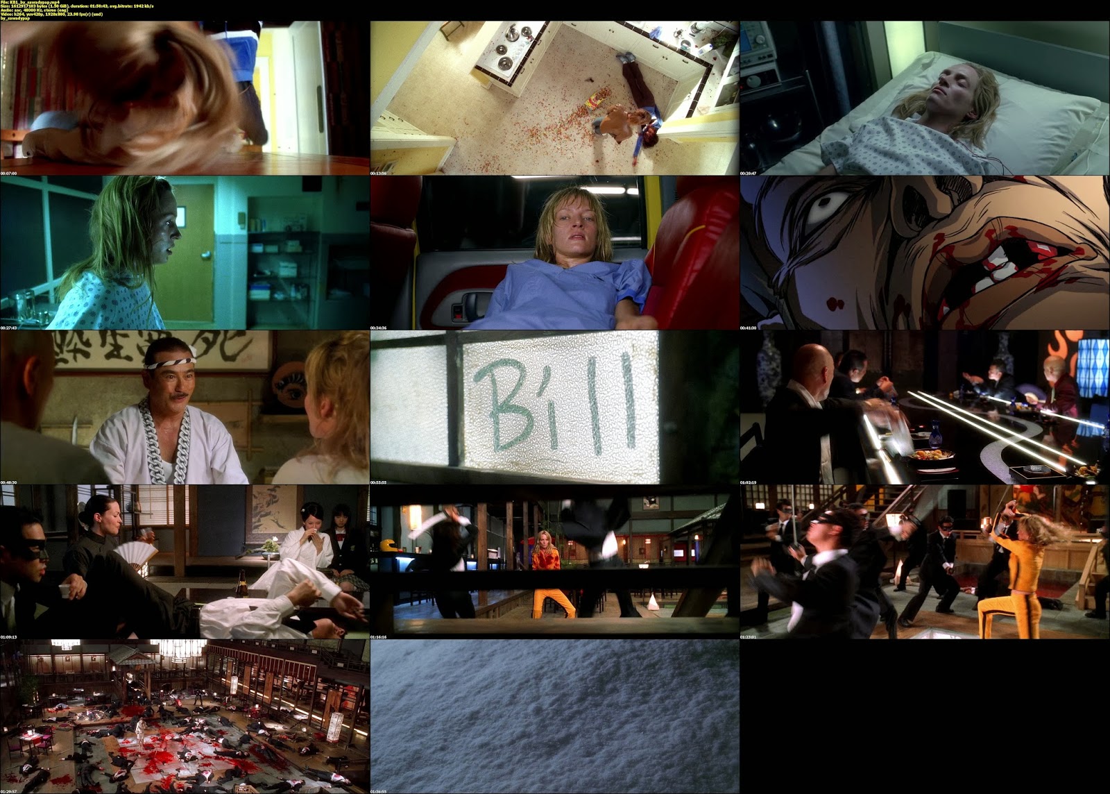 Kill Bill 1 y 2 [2003 y 2004] [BluRayRip 1080p] [Subtitulada