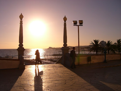Sunset in Sitges from the church