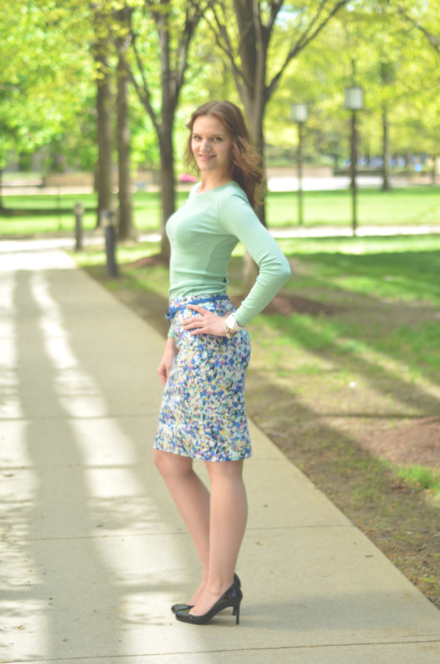 Elevated Style | Tall Women Style Blog: Lookbook: A Spring Statement Skirt