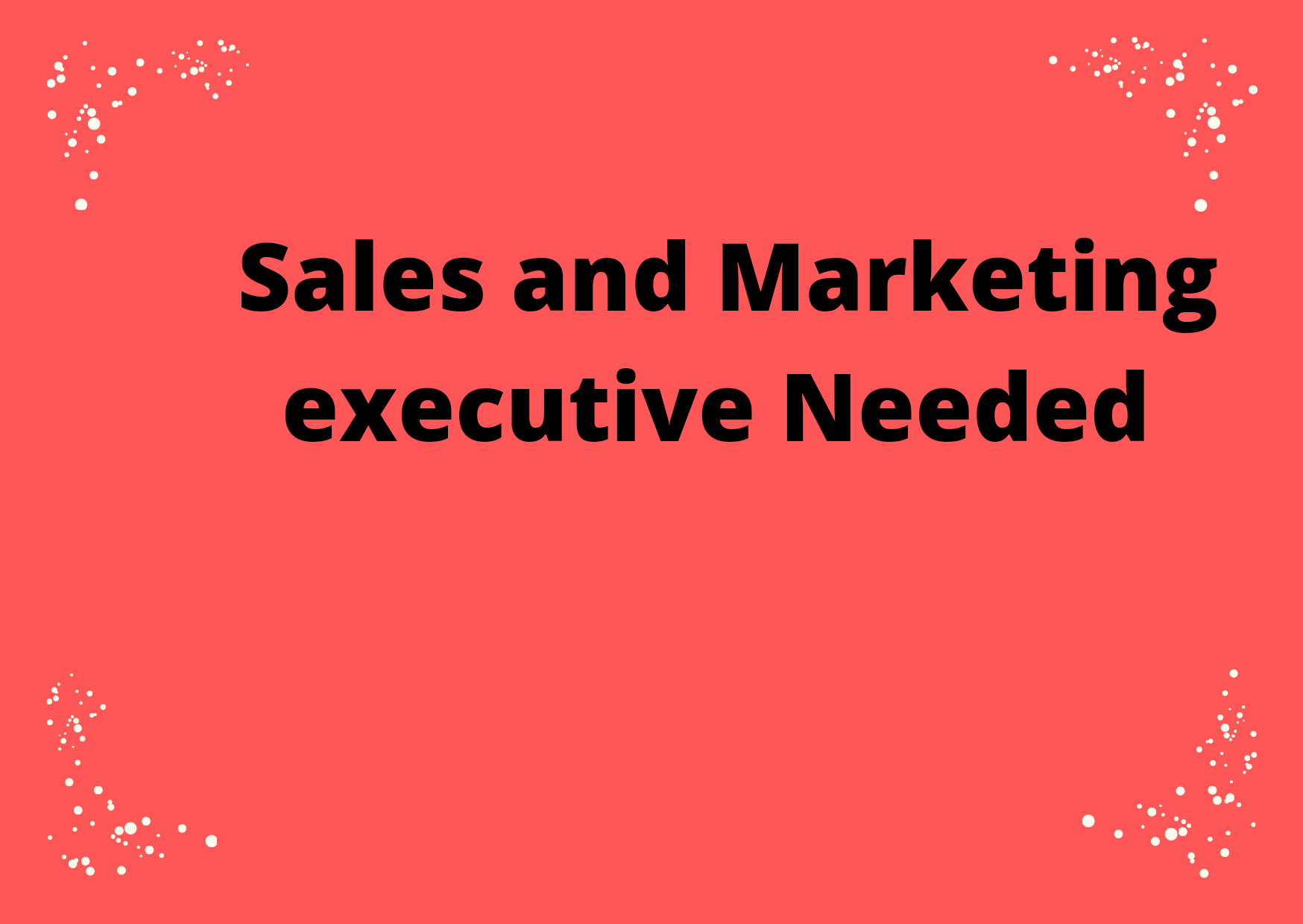 SpidNews, Jobs Africa Sales and Marketing Executive needed in a