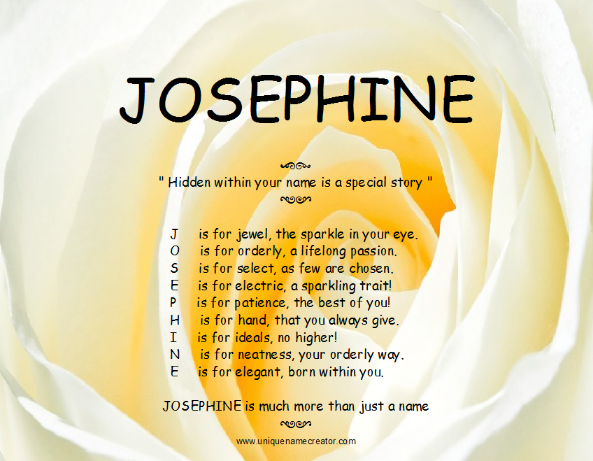 Josephine Unique Name Creator josephine-unique-name-creator
