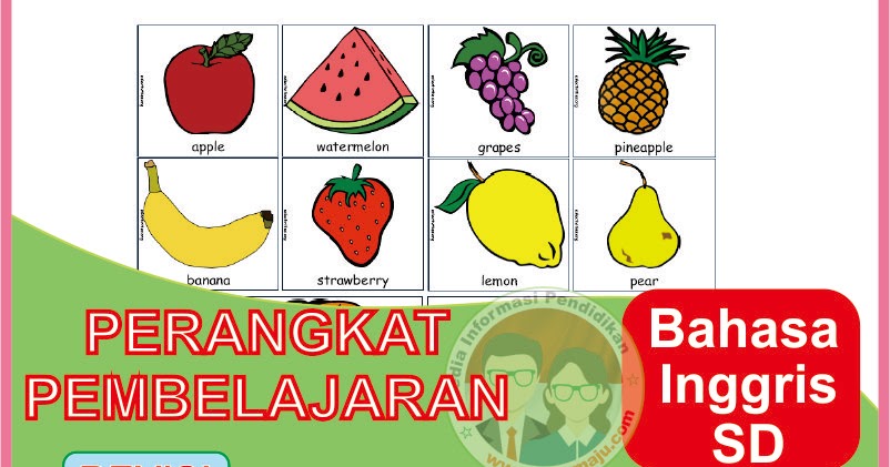 Perangkat Pembelajaran Bahasa Inggris Sd K13 Kelas 1 6 Edisi 2021 Guru Maju