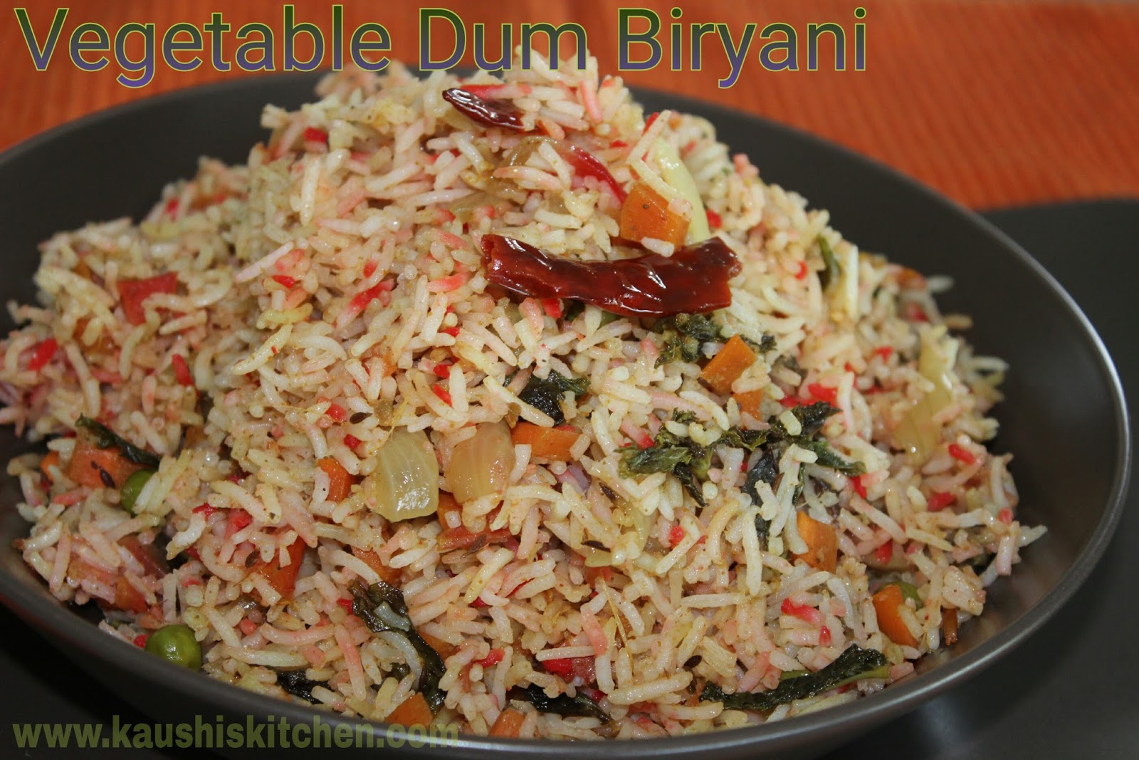 VEGETABLE DUM BIRYANI / OVEN BAKE BIRYANI
