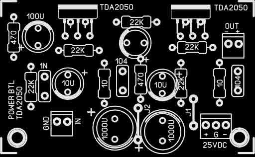 How to make a TDA 2030 BTL power amplifier - Electronic Circuit
