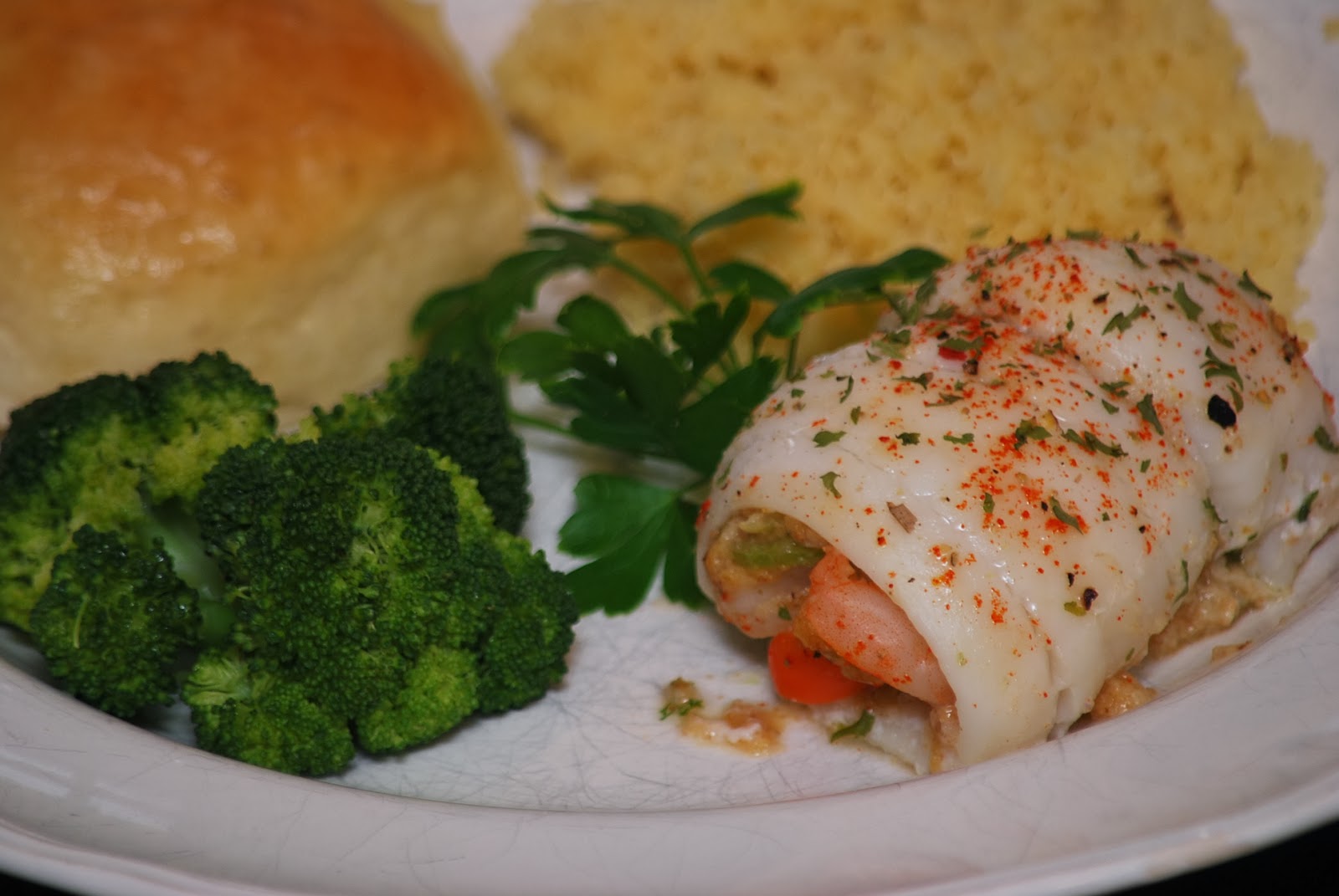 My story in recipes: Shrimp Stuffed Flounder