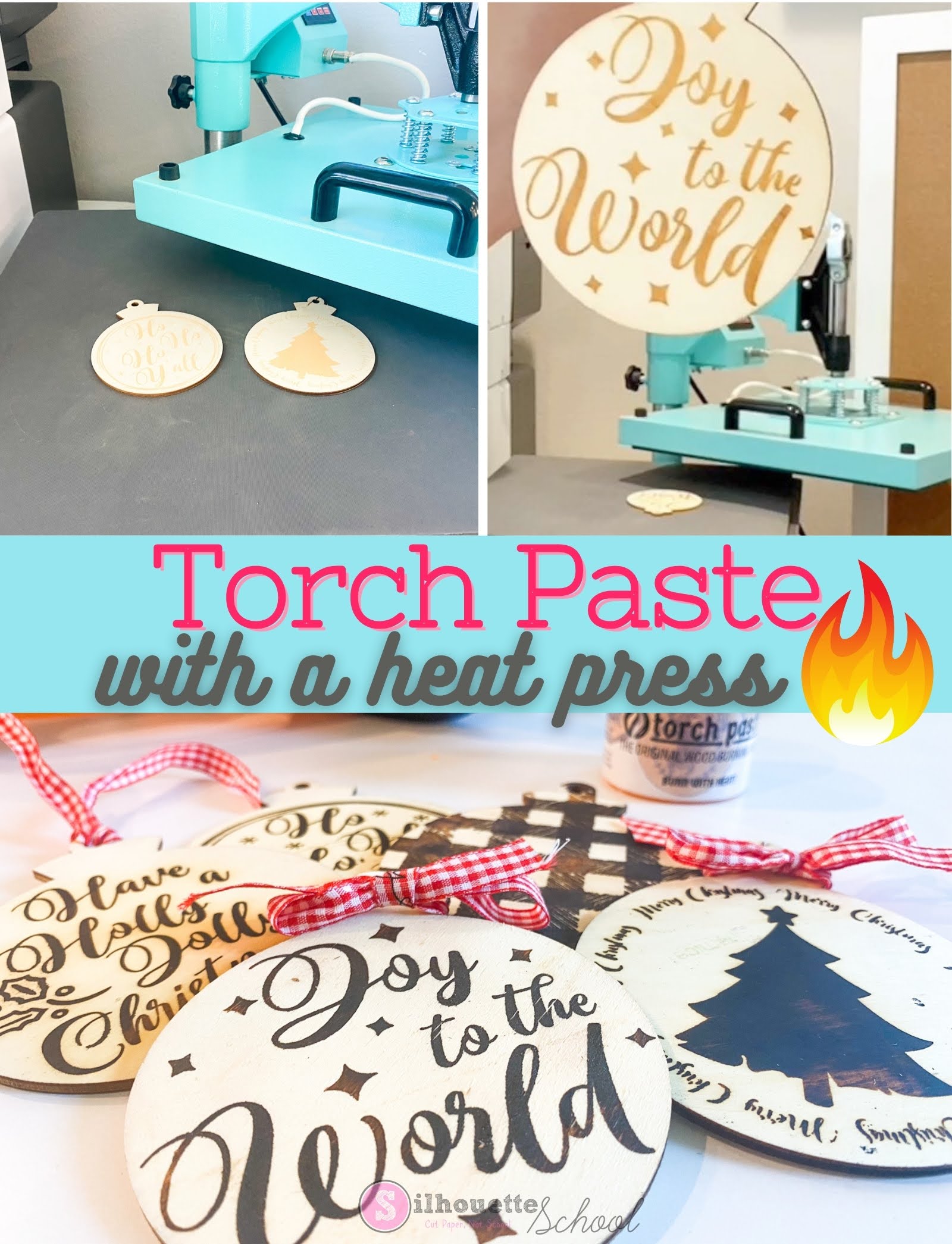 How to Use Torch Paste with a Heat Press for Wood Burning Silhouette