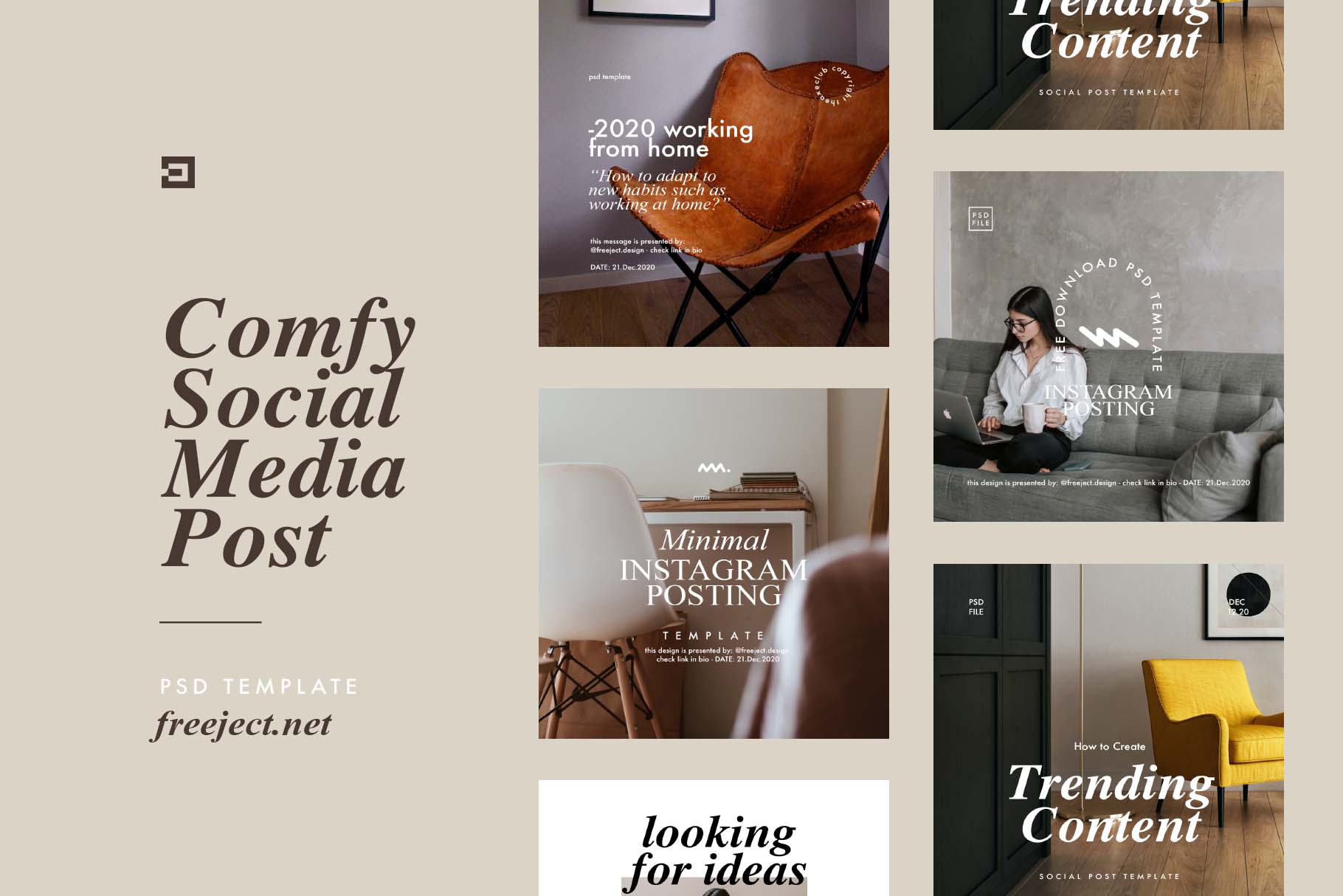 free-comfy-social-media-post-photoshop-template