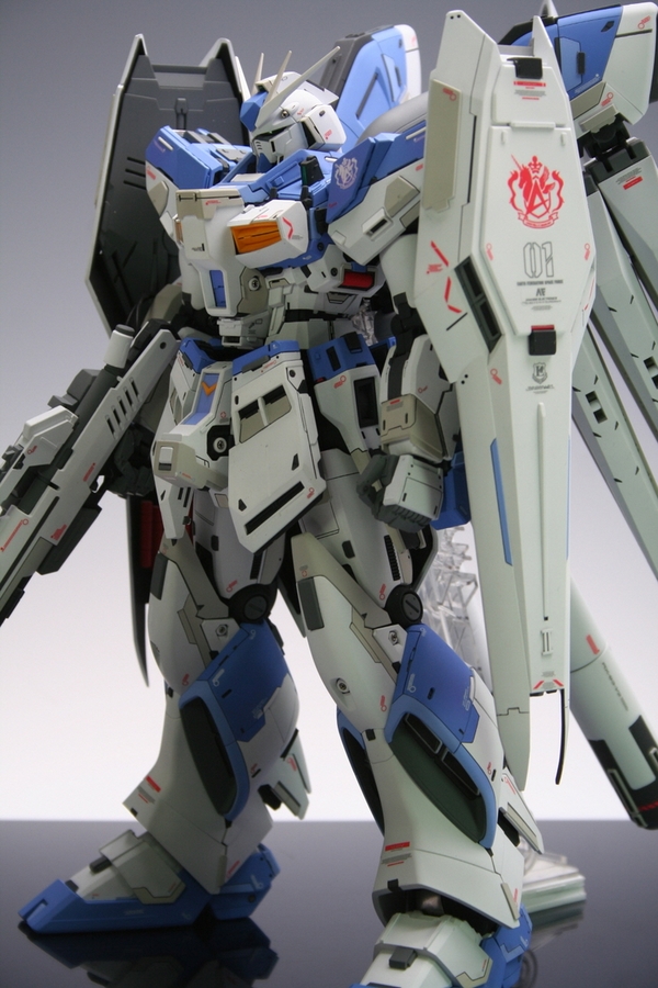 Custom Build MG 1/100 hinu Gundam Ver. Ka + Double Shield