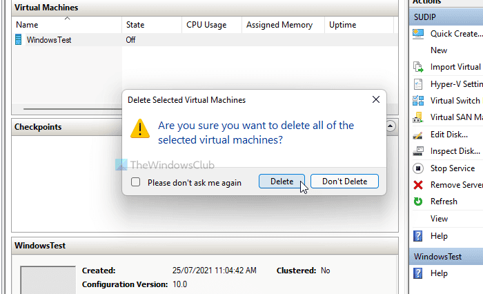 Hyper-V encontró un error al cargar la configuración de la máquina virtual