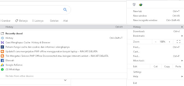 Cara clear cache di google chrome