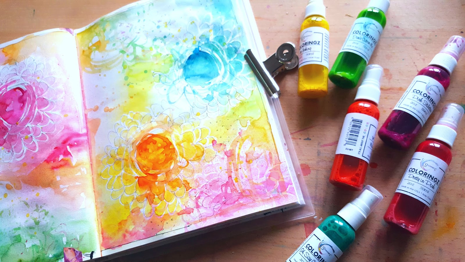 Shimmerz Paints Journal With Irit Fast & Easy Art Journal Tutorial