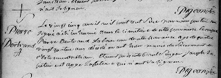Pierre Bertrand's 1816 Burial Record