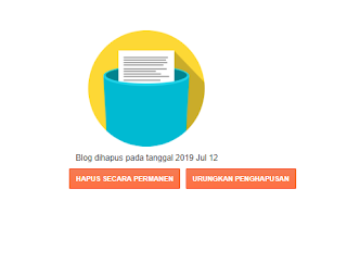 cara menghapus blog di blogspot