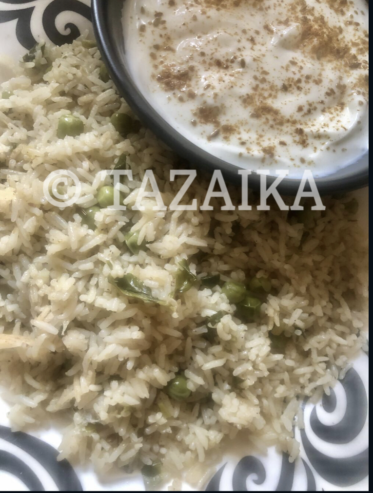 TAZAIKA METHI MATAR PULAO PEAS PILAF FLAVOURED WITH FENUGREEK!!!